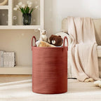 YOUDENOVA Cotton Rope Laundry Hamper Basket, 58L Blanket Basket for Nursery - Image 2