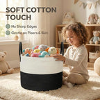 JMvicyroam 115L Extra Large Machine Washable Cotton Rope Blanket Basket - Image 4