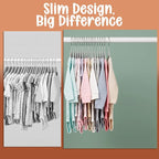 Utopia Home Kids Velvet Hanger 20 Pack – 11" Premium Baby Hangers - Grey - Image 7