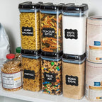 Shazo 6 PC 1.2L Airtight Food Storage Containers with Lids BPA Free Plastic - Image 5