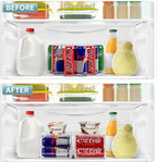 Sorbus Clear Skinny Can Organizer for Fridge, Stackable with Lids (2 Pack) - Image 6
