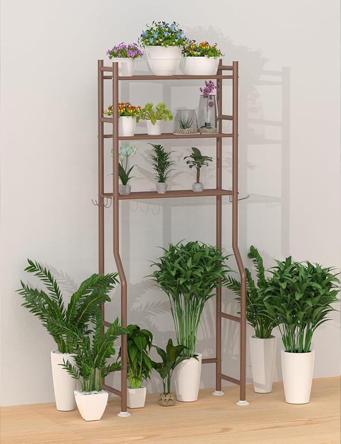 Livilord 3-Tier Over Toilet Storage, Freestanding, Bronze - Image 2