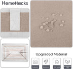 HomeHacks 2 Pack Large Laundry Baskets, Laundry Hampers Bags (Khaki 75Lx2) | Waterproof, Freestanding, Collapsible Clothes Hamper with Reinforced Handles in Laundry Room, Dorm, Bathroom, Bedroom - Image 5