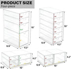 Prsildan 17 Drawers Teacher Toolbox Office Supply Organizer, Set of 4 - Image 3