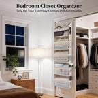 Ultra-Slim Over The Door Organizer for Narrow Gap & Small Space（Beige） - Image 5