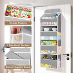 Over the Door Organizer, 4 Large Pocket Hanging Storage with 40lb Capacity - Image 4