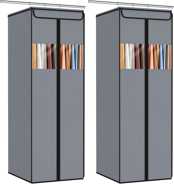 Zilink Garment Bags for Hanging Clothes Hanging Storage Bags 54 in, 2 Pack by Zilink