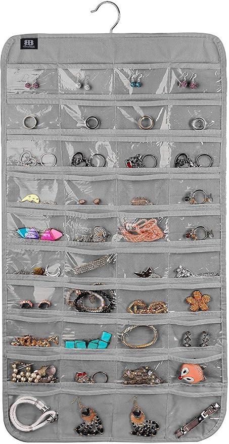 BB Brotrade Hanging Jewelry Organizer,Accessories Organizer,80 Pocket Organizer for Holding Jewelries by BBBrotrade