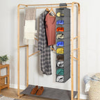 Libeder 10-Shelf Hanging Closet Shoe Organizers and Storage, Grey - Image 8