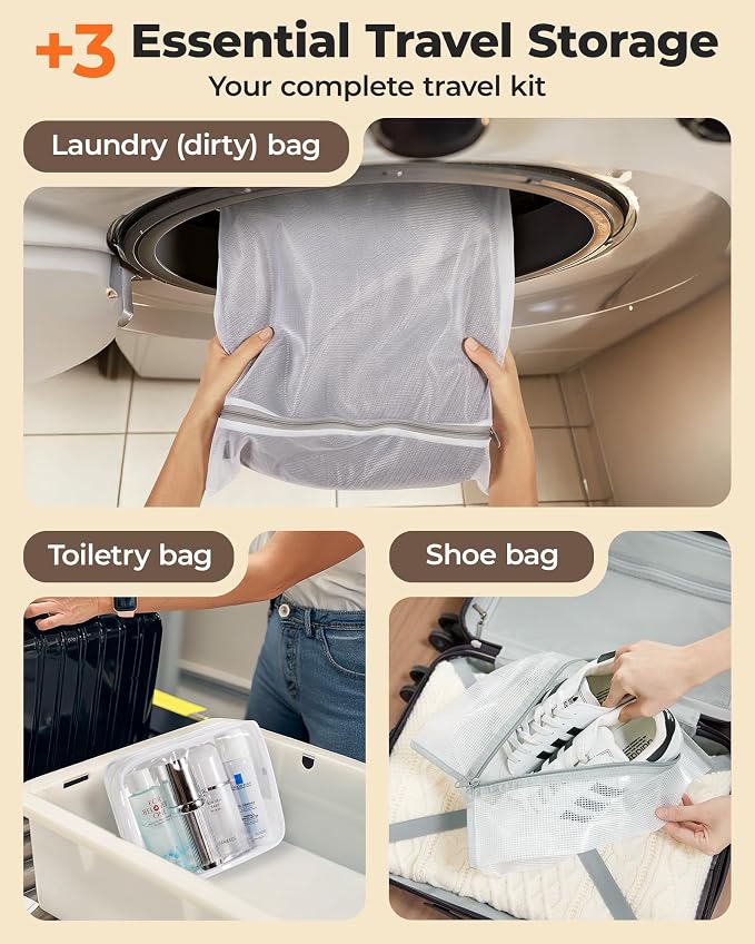 BAGSMART 12 Pack PA+PE Travel Vacuum Bags with Wireless Pumpe - Image 4