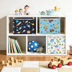 Collapsible Storage Basket Collapsible Fabric Laundry Basket with Handles - Image 7