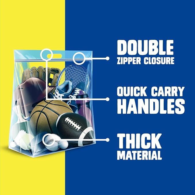 Ziploc Big Bags 10 Gallon XXL, Reusable Large-Capacity Plastic Storage Bags, 8 count - Image 4