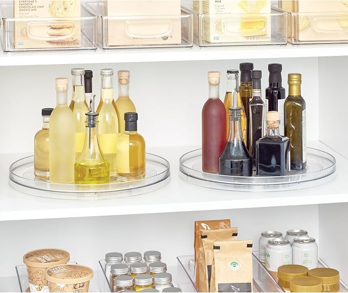 iDesign 14.5-Inch Lazy Susan Organizer, Clear - Image 5