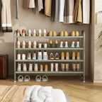 INGIORDAR 4 Tier Long Shoe Rack Organizer for Closet Metal Shoe Storage - Image 2