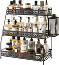 Vintage 3 Tier Bathroom Counter Organizer with Bonus Basket by Silub