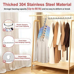 8 Pack Space Saving Hangers for Clothes, 6 to 9 Holes Expandable Heavy Duty Metal Hangers 80 Lbs Capacity, Magic Smart Hanger Closet Space Saver, Closet Organizers and Storage - Image 4