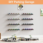 upsimples 10 Pcs 15" Acrylic Shelves for Wall Display and Storage, Clear - Image 2
