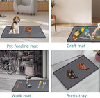 Under Sink Mat 22 x 19, Silicone Under Sink Protector Mat for Kitchen Waterproof, Easy to Clean Bathroom Cabinet Mat Organizers and Storage, Grey - Image 5