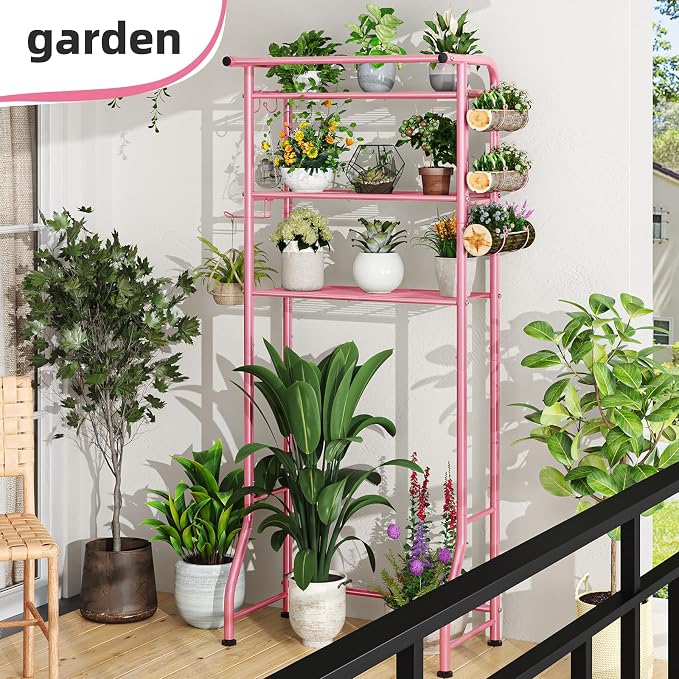 Simple Trending 3 Tier Over The Toilet Rack, Shelf Bathroom, Bathroom Stand Organizer Space Saver, Pink - Image 7