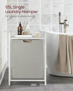 VASAGLE Laundry Hamper with Shelf, 1 Pull-Out Bag, 17.2 Gallons (65L) - Image 3