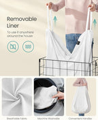 SONGMICS Laundry Hamper, Collapsible, 34.3 Gal. (130L) - Image 4