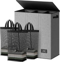 SOLEDI 160L Laundry Hamper 3 Section, Extra Large Laundry Hamper with Lid, Dirty Clothes Hamper with Sturdy Handle, Large Laundry Basket Organizer for Laundry Room, Bedroom, Hampers for Laundry by SOLEDI