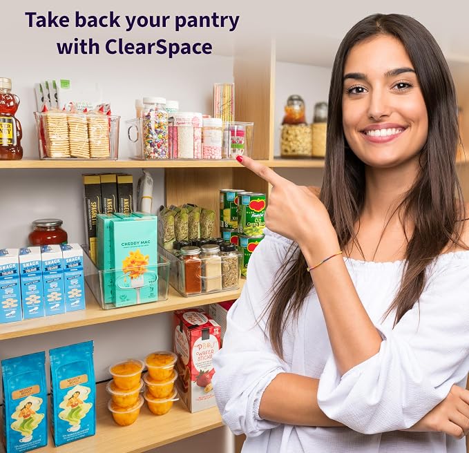 ClearSpace Pantry Organizers and Storage and Cabinet Organizer, 4 Pack - Image 5