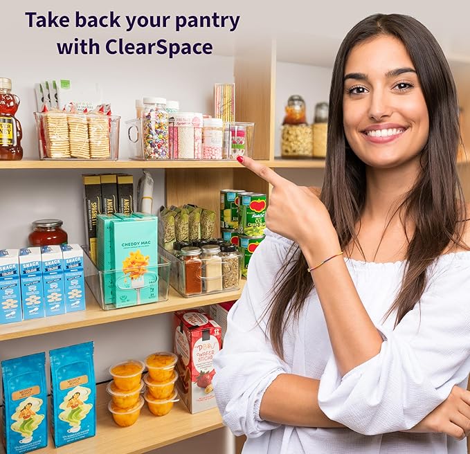 ClearSpace Pantry Organizers and Storage and Cabinet Organizer, 8 Pack - Image 5