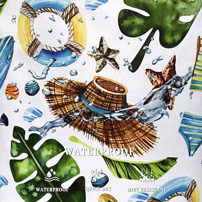 Funny Hawaii Print Laundry Basket Oxford Cloth Foldable Hamper 18.9x16.5 In - Image 5