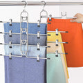 Pants Hangers With Clips, Newly Upgraded Detachable Space Saving Hangers for Skirts, Shorts & Trousers with Non slip clip,Heavy Duty Skirt Hangers - Hanging Closet Organizer And Storage,Patent Pending by Lumigens