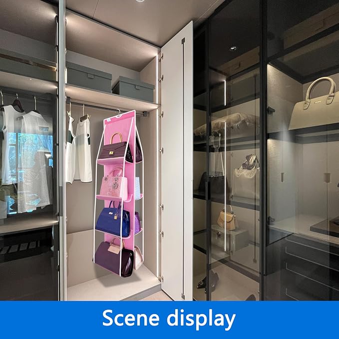 Purse Organizer for Closet, Heavy Duty Hanging Handbag Storage - Image 2