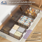 Under Bed Storage Containers - 3Pack, Stackable Under Bed Rolling Storage Plastic Containers, 11.5Gal Storage Bins with Wheels, Multi-purpose Storage Bins with Lids for Clothes, Shoes, And Duvets - Image 5
