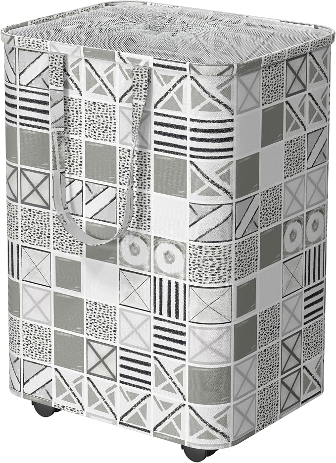 Simple Houseware Large 82L Laundry Basket with Wheels and Handles, Gray by SimpleHouseware