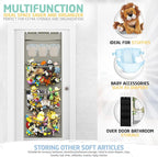 Honeyera Storage for Stuffed Animal - Over Door Organizer for Stuffies, Baby Accessories, and Toy Plush/Easy Installation with Breathable Hanging Pockets (Gray) - Image 9