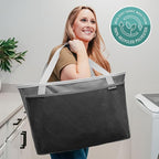 CleverMade EcoBasket Collapsible Grocery Tote, 30L Structured Tote Bag - Image 7