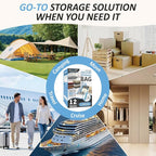 Vacuum Storage Bags with Hand Pump, Vacuum Seal Space Saver Bags,12 Large | 80% Space-Saving Bags for Clothes, Blankets, Pillows & Bedding;Double-Zip Airtight Seal;For Closets, Home & Travel Storage - Image 8