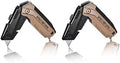 Spec Ops Tools Utility Knife for Cutting Drywall, Roofing & Jobsite Materials, Includes 10 Blades in Handle Storage, Fixed Blade, Folding, 2 Pack by SpecOps