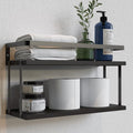 RICHER HOUSE Floating Shelves Bathroom, Wall Mounted Shelf Over Toilet by RicherHouse