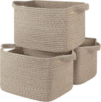 OIASKET Storage Basket for Organizing 3 Pack, Woven Baskets for Storage by OIASKET
