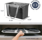 CleverMade EcoBasket Collapsible Grocery Tote, 30L Structured Tote Bag - Image 2