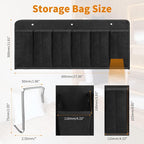 RVZONE RV Shoe Pockets 6 Large Pockets, Hanging Organizer with Sturdy Hooks - Image 2