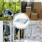 Vacuum Storage Bags 7 Pack Jumbo for Clothes Space Saving with Hand Pump - Image 3