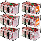 RoomHacks Moving Bags, Heavy Duty Large Storage Bags, 100L, 6 Pack, Clear | Water-Resistant Packing Bags with Reinforced Handles & Dual Zippers, Foldable Storage Totes for Dorm Move & Home Organization by RoomHacks
