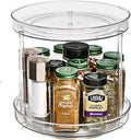 Sorbus Lazy Susan Organizer, Clear Turntable Organizer (2 Tiered) by Sorbus
