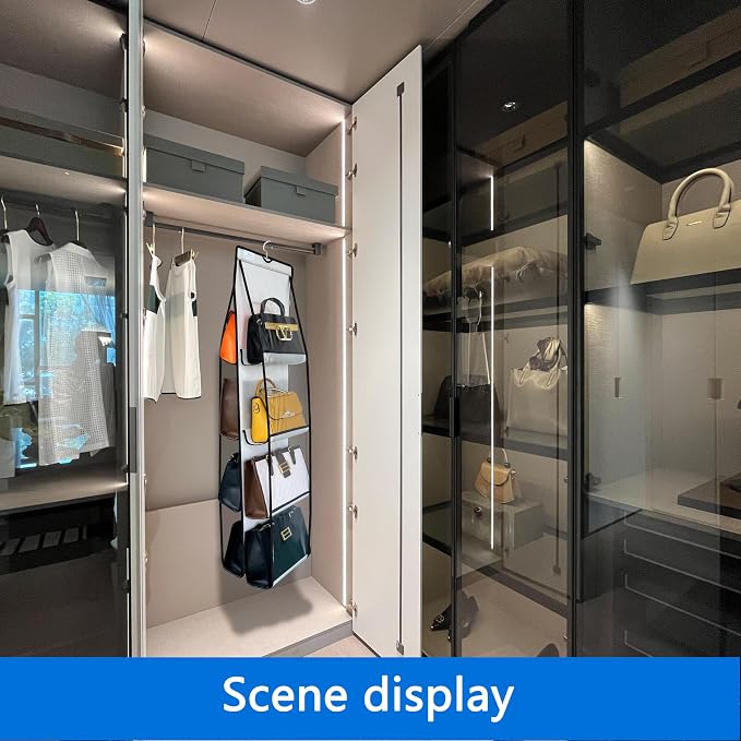 Purse Organizer for Closet, Heavy Duty Hanging Handbag Storage - Image 2