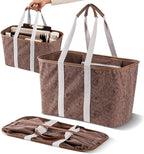 CleverMade Collapsible Tote LUXE, 30L Structured Tote Bag with Handles by CleverMade