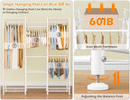 HOMIDEC Wardrobe Closet, 4 Hanging Spaces Portable Clothes Rack - Image 4