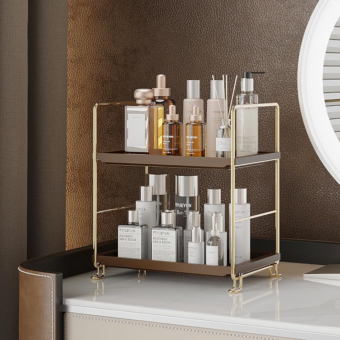FSyueyun 2-Tier Bathroom Countertop Organizer, Makeup Organizer for Vanity - Image 5
