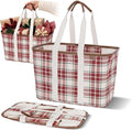 CleverMade Collapsible Tote LUXE, 30L Structured Tote Bag with Handles by CleverMade
