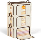 Clothes Storage Bins, Brown, 24L, 3 Openings by LeArex